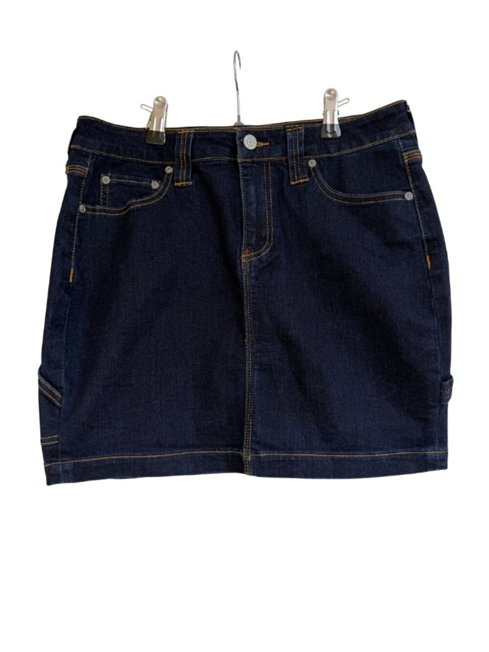 Dickies Carpenter Denim Mini Skirt Dark Wash Y2K Sz 5